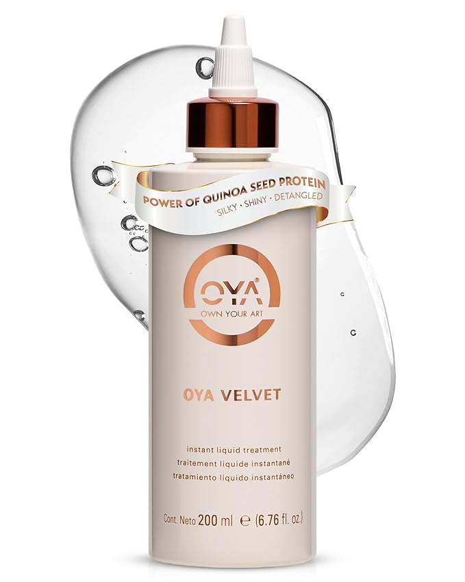 OYA - Velvet Instant Hair Conditioner for Women - Deep Hydrating Treatment for Dry, Damaged, Curly, Color Treated Hair - Moisturizing Keratin Repair for Healthy, Soft, Smooth Hair - 200ml/6.76oz