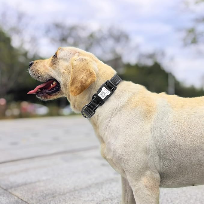 Dog Collar for Large Dogs with Smart QR Tags