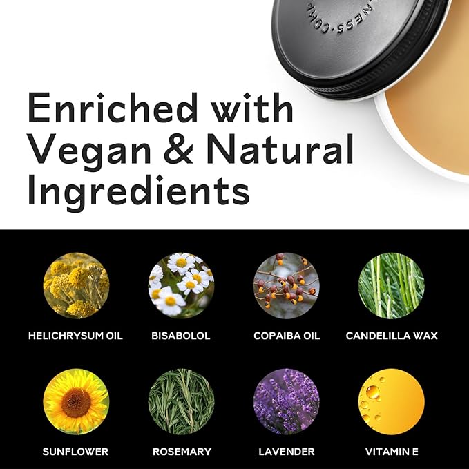 Barker Wellness Tattoo Balm – Natural Vegan Tattoo Aftercare with Bisabolol, Helichrysum & Vitamin E – Brightens Old Tattoos, Protects New Ink – Non-Greasy, Petroleum-Free, Cruelty-Free - 4 ounces