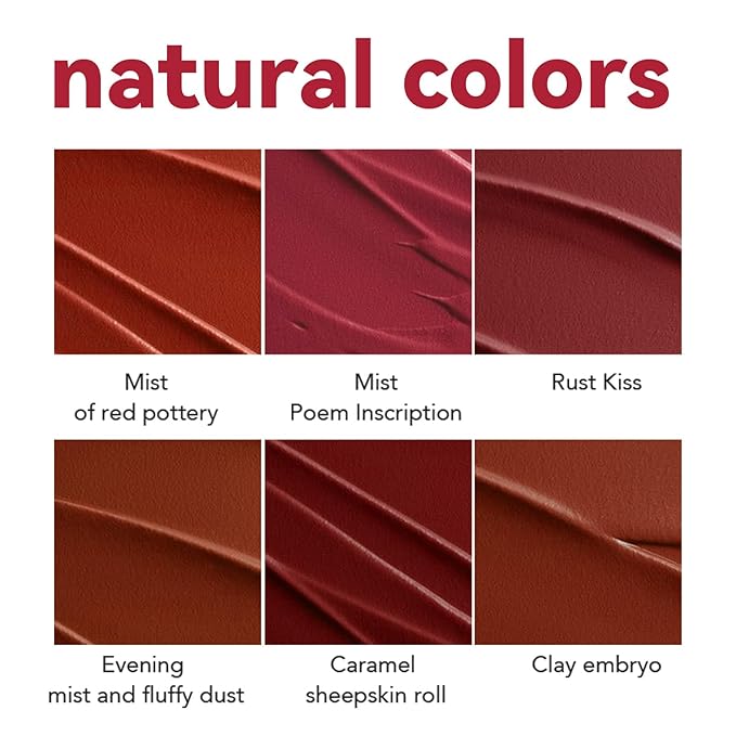 Matte Lipstick for Women, Long Lasting Moisturizing Lip Stain, Waterproof Lip Color Makeup (Reddish Brown)