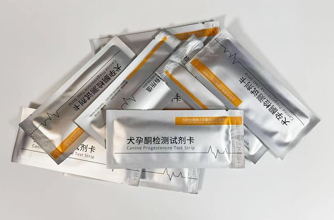 20pcs Dog Progesterone Analyzer Test Card Canine Progesterone Test Strip Veterinary Livestock Supplies