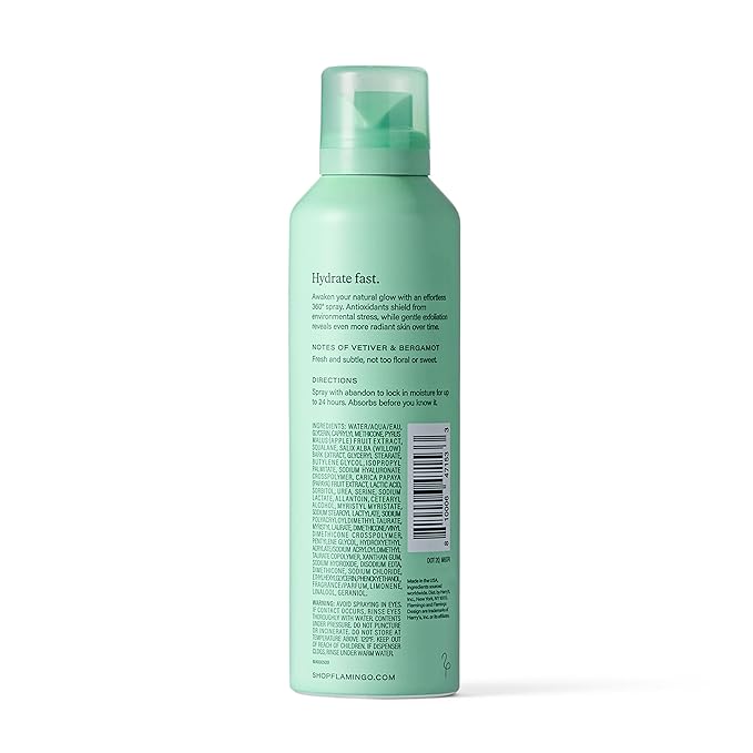 Flamingo Light Hydrating Spray for Women - 24 Hour Moisturizing Body Hydration - 6.7 oz