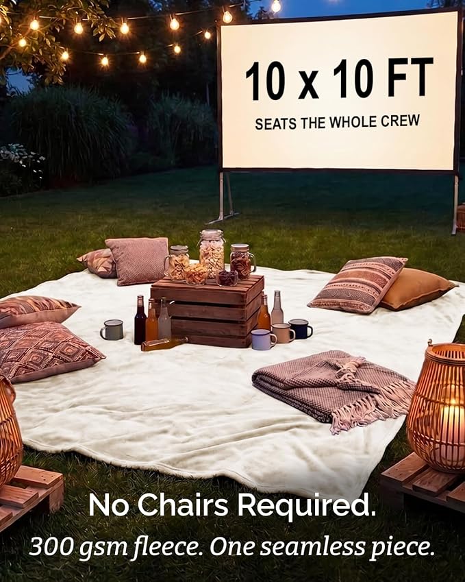 Ultra Soft Fleece Blanket Oversized King Size - Flannel Fleece Luxury Blanket - Lightweight for Couch Bed Chair - Thick, Warm and Breathable - All Season Cozy, Cream