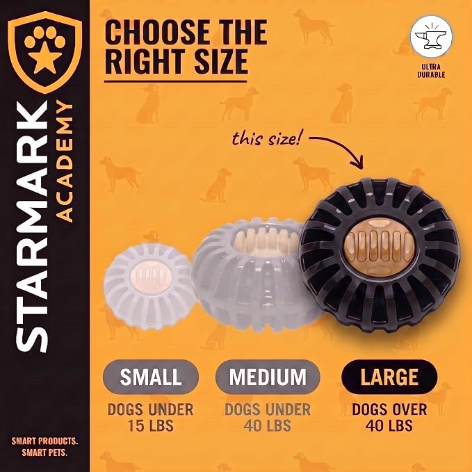 Starmark Everlasting Treat Wheeler Dog Toy Large