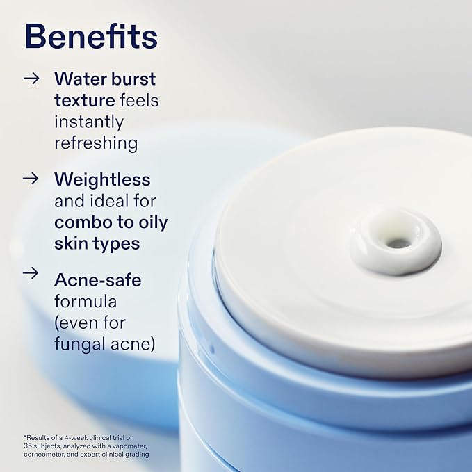 Skinfix Barrier Balancing Water Cream Mini - 0.5 oz - Weightless Moisturizer with Hyaluronic Acid & Niacinamide - Combo + Oily Skin - Acne-Safe, Non-Comedogenic, Fragrance Free, Vegan, Cruelty Free