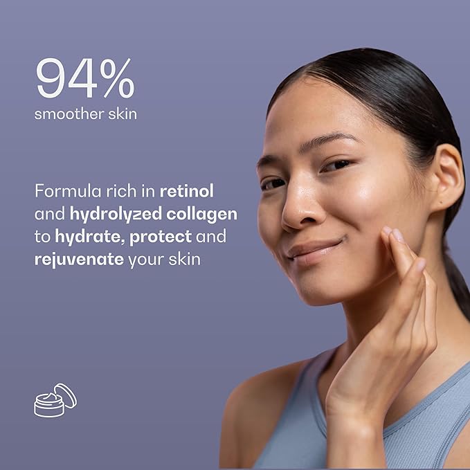 Retinol Youth Renewal Face Moisturizer, Anti-Aging Night Cream for Women Anti-Wrinkle and Fine Lines | Hydrating, Firming, and Smoothing Hydrating Skin Care Treatment | Hydrolyzed Collagen 1.7 Fl Oz