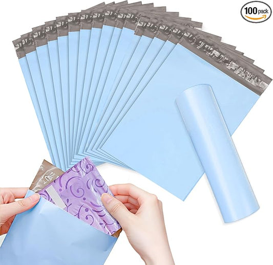 Sanitary Napkin Disposal Bags - Block Odors, Great Adhesion, Perfect Size - Feminine Hygiene Disposal Bags for Tampons and Pads 100Pcs (Blue)