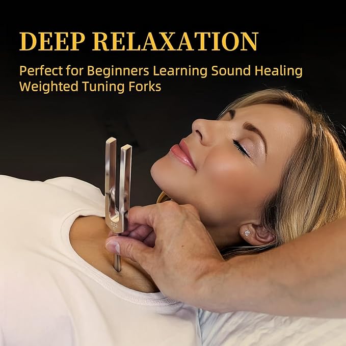 128 Weighted Tuning Fork for Healing, Chakra Healing, Sound Therapy for Reducing Inflammation, Meditation, Relaxation, Sound Healing Instruments & Sound Therapy Instruments