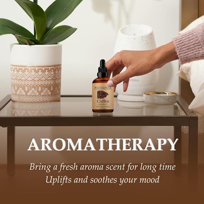 Coffee Essential Oils 60ML, Pure Coffee Essential Oil for Aromatherapy Diffuser - 2 Fl Oz
