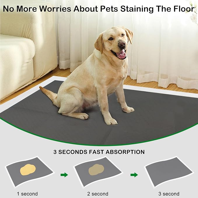 Extra Large 48"x36" 40 Pcs Odor-Control Super Absorbency Charcoal Pee Pads for Dogs,Leak-Proof Pet Training Pee Pads,Thicken Disposable Potty Pads Puppy Training Pads for Cats Rabbits