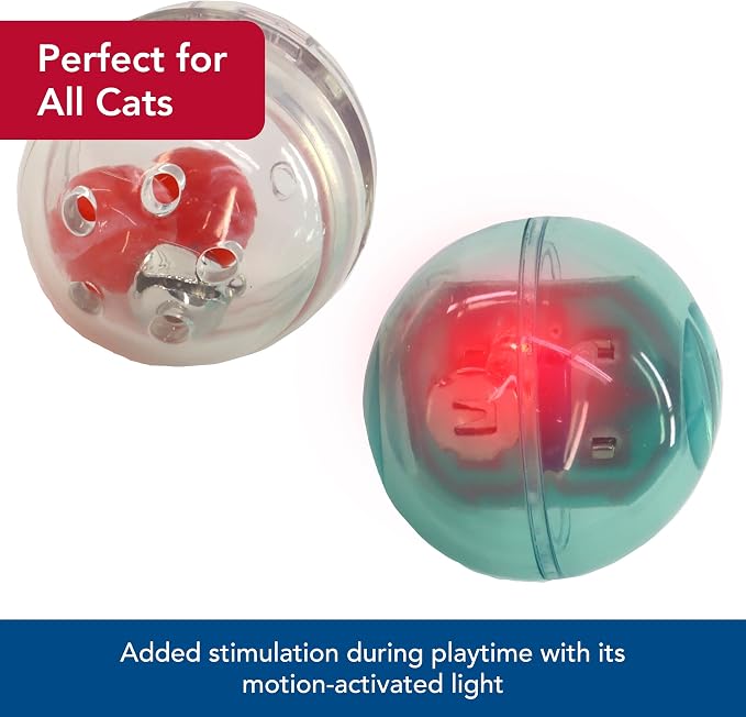 Coastal Pet Turbo Assorted Ball Pack - Cat Treat Ball - Customizable Cat Toy - Pairs with Turbo Scratcher, Mega Turbo and Star Chaser - Assorted (2 Pack)