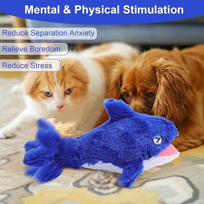 Mity rain Interactive Dog Toy Shark
