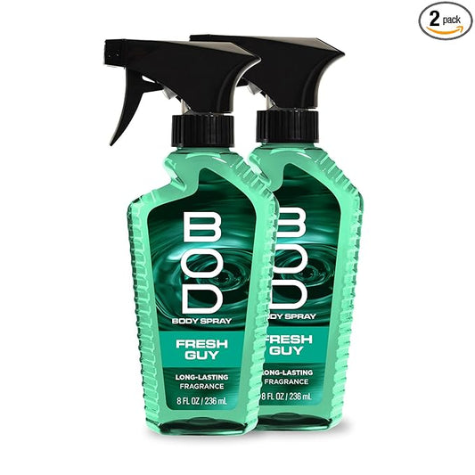 BOD man Fragrance Body Spray, Fresh Guy, 8 fl oz (Pack of 2)