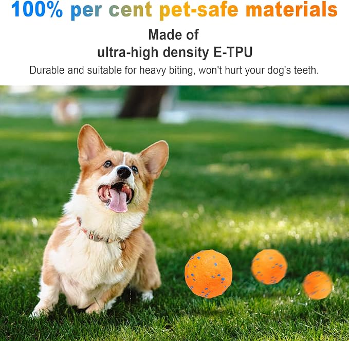 TVM Interactive Dog Toys Ball, Automatic Moving,Bouncing Chew Toys, E-TPU Material, Suitable for Large and Medium-Sized Dogs, Used for Boredom Relief andDaily Training