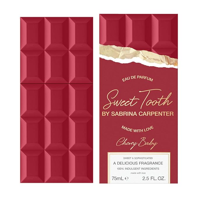 Sabrina Carpenter Sweet Tooth Cherry Baby for Women Eau de Parfum Spray, 2.5 Ounce