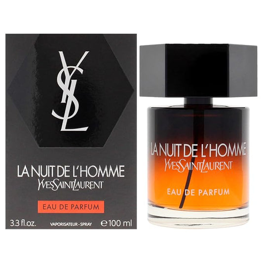 Yves Saint Laurent La Nuit De Lhomme Eau De Parfum Spray For Men (New 2019 Launch), 3.3 Ounce