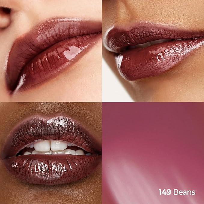 Laka Fruity Glam Tint, 4.5g/0.15oz, Glowing Lip Stain with Wide Color Spectrum, Hydrating & Lightweight Texture, Buildable Color, Non-Sticky, Vegan, K-Beauty (#149 Beans)
