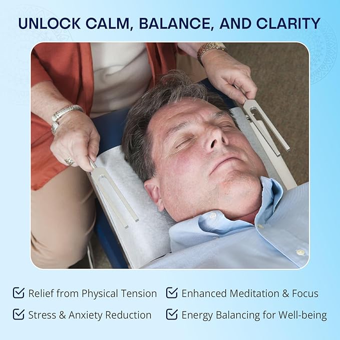 Body Tuners Tuning Forks - 256Hz & 384Hz (C&G) for Sound Healing, Precision-Machined Aluminum Alloy - Made in USA - Chakra Healing, Sound Therapy, Reiki, Yoga, Energy Balancing Tools.