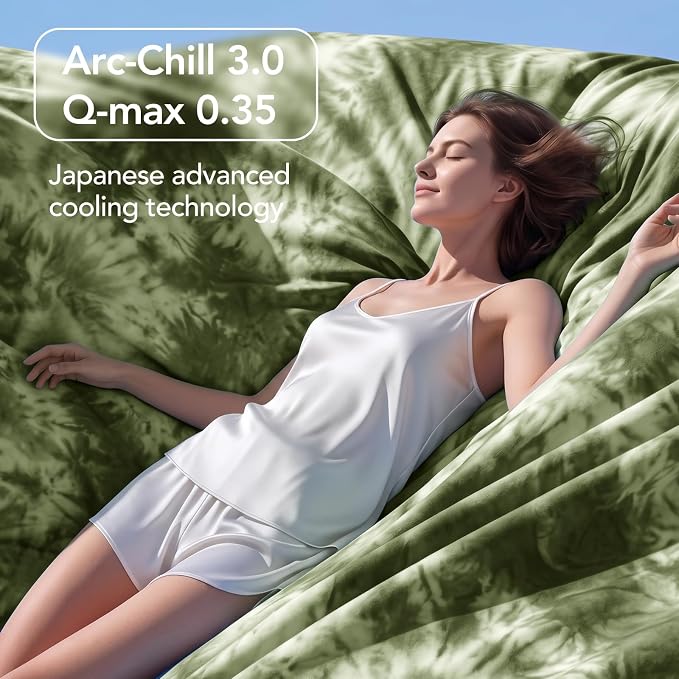Cooling Blanket King Size 90"x104" for Hot Sleepers | Cold Summer Soft Blanket for Bed Couch and Travel Absorbs Heat Q-Max>0.35 Cool Lightweight Throw for Night Sweats Menopause
