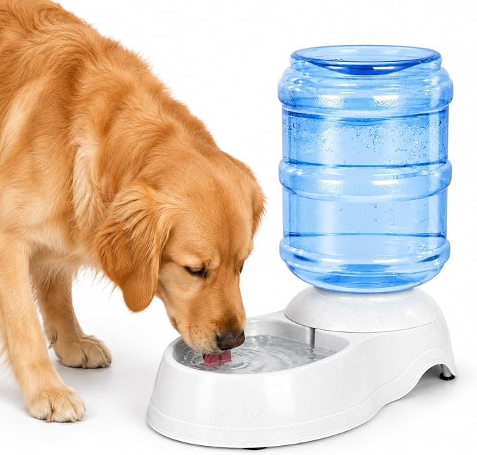 Pet Water Dispenser Station for Large Dogs and Cats,3 Gallon/11L Gravity Automatic Feeder, Cat Dog Water Fountain, Dog Water Bowl Dispenser,Large Breed Dog Drinking Fountain