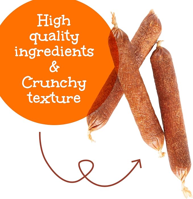 Happy Howie's Sausage Treats, Healthy Dog Treats, Turkey, (Pack of 1) | Flavorful, Slow Cooked, Natural Ingredients, Chewy, Hormone Free