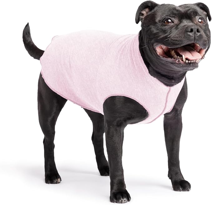 Goldpaw Dog Sun Shirt with UV Protection - Lightweight, Cooling Sun Protection Clothing for Dogs - Reduce Heat Absorption - Pet Clothes Made in the USA - Machine Washable - Size 16 - Pink Lemonade