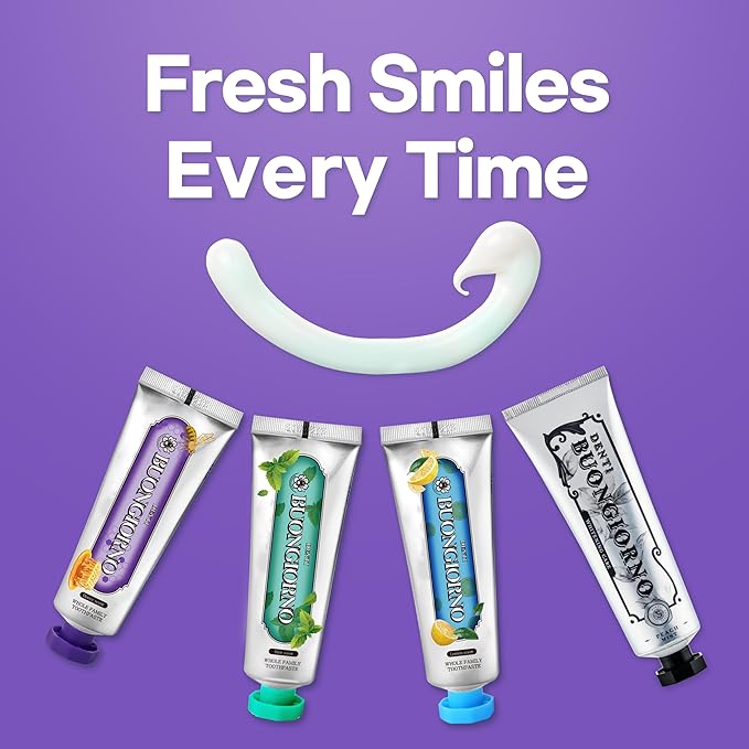 DENTI BUONGIORNO Gum Care Toothpaste (Honey Mint) – Gingivitis & Periodontal Care for Bleeding Gums, Active Repair & Sensitivity Relief, Propolis & CICA, Paraben & SLS Free (3.52fl oz / 100g)