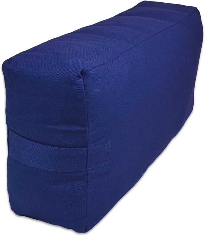 YogaAccessories Supportive Rectangular Cotton Yoga Bolster