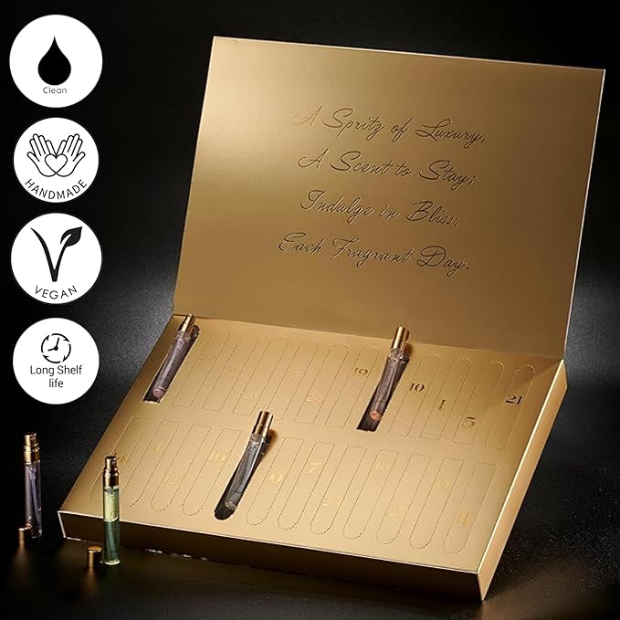 LOVERY 24-Piece Beauty Perfume Sets Gifts Set, Unique Gifts for Women - Mothers Day Gifts for Mom, Wife, Teen Girls, Floral Fragrance Sampler, Travel-Size Perfumes