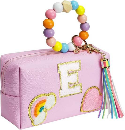Elilier Birthday Gifts for Kids 4 5 6 7 8 9 10 11 12 year Old, Girl gifts Skin Care, Letter Pouch Cosmetic Toiletry Bag, Personalized Gift for Girl, Gift Bags