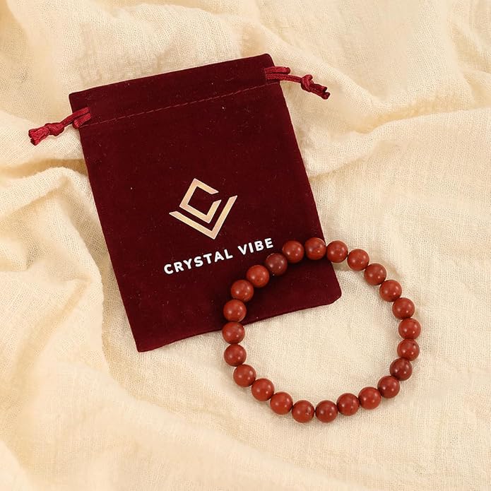 Crystal Vibe 8mm Beaded Bracelets For Women Men - Healing Crystal Bracelet - Adjustable Size