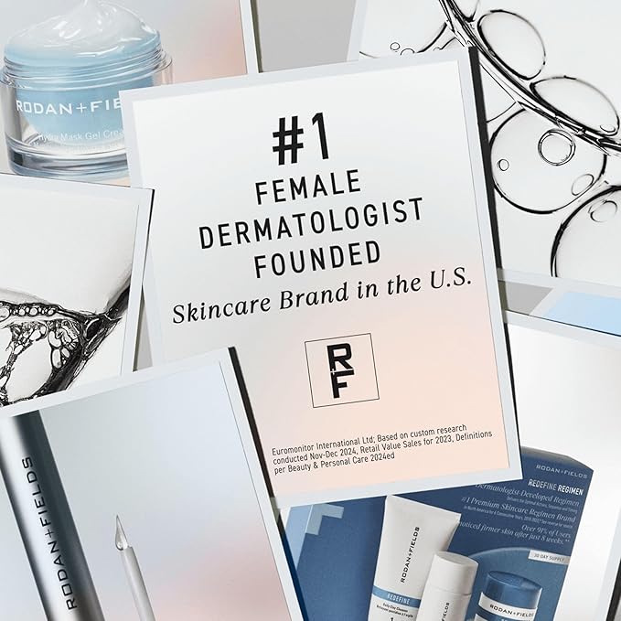 Rodan + Fields REDEFINE AMP MD System | Includes Derma-Roller & Hydrating Intensive Renewing Serum | Skincare Set with Vitamin A | Beauty Tools