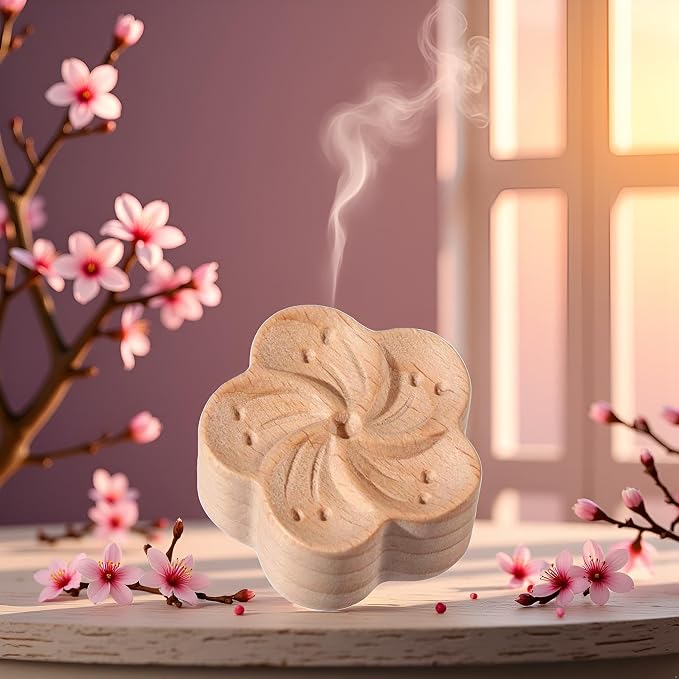Brown Walnut Essential Oil Diffuser Fragrance Diffused Sleep Aid Aromatherapy, Flower Shaped Essential Oil Diffuser, Diffuser for Stress Relief Diffusers Aromatherapy