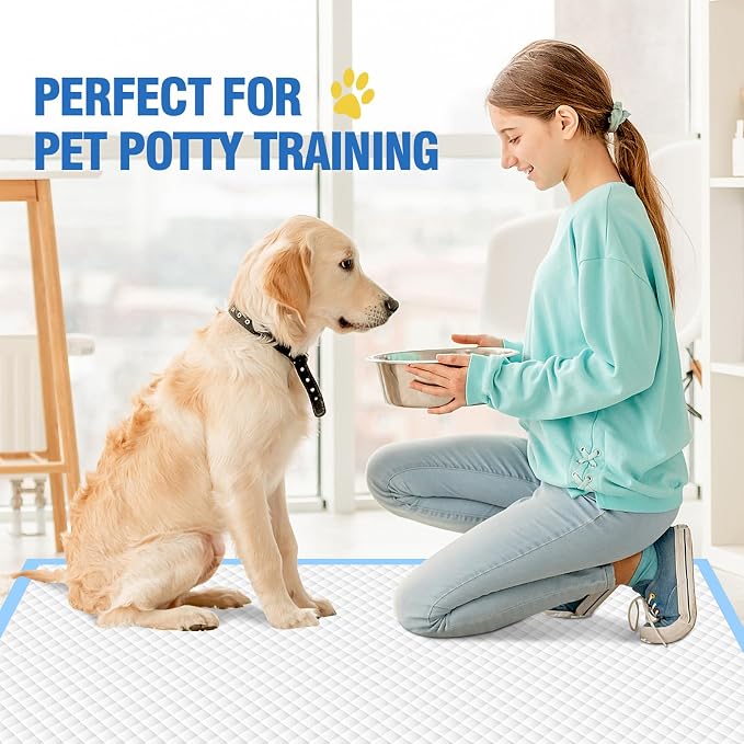 VJJ Dog Pee Pads Extra Large 30x36in 35 Counts, XXL Puppy Pads, Large Pee Pads for Dogs, Disposable Urine Dog Pads Doggie Pads, Thicken Pet Pads for Dogs Cats Rabbits