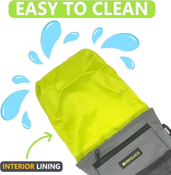 Magnetic Dog Training Treat Pouch, Built-In Poop Bag Dispenser