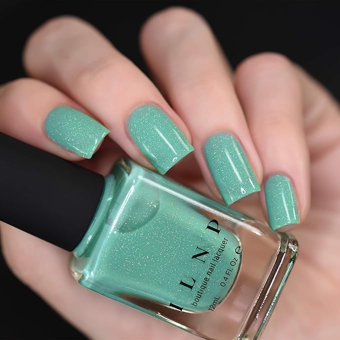 ILNP Riding Waves - Vivid Mint Holographic Nail Polish
