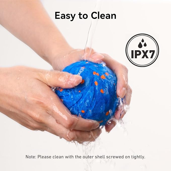 Cheerble Smart Interactive Dog Toy, Wicked Ball AIR, E-TPU Material | Automatic Moving, Bouncing, and Rotating, IPX7 Waterproof Rating, Active Rolling Ball for Puppy, Medium and Large Dogs