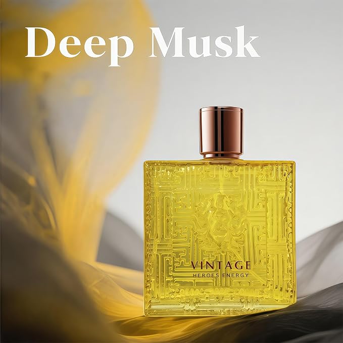 AFLUXE Vintage Heroes Energy - Cologne For Men - Long-Lasting Eau de Parfum with Natural Extraction - 100ml