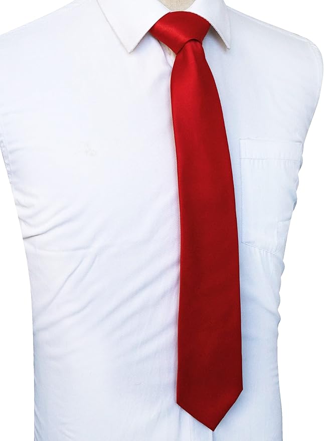 JEMYGINS Solid Color Tie Mens Necktie for Business and Wedding