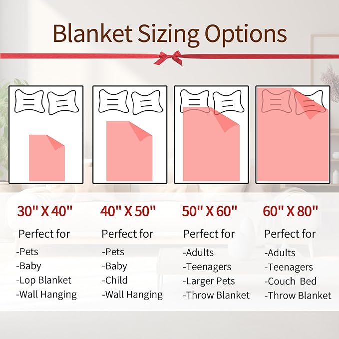 Personalized Name Throw Blanket, Custom Red Theme Light Soft Flannel Fleece Throw Blanket with Name for Men Women Boys Girls Kids, Customized Name Gifts for Birthday Christmas Valentines Day