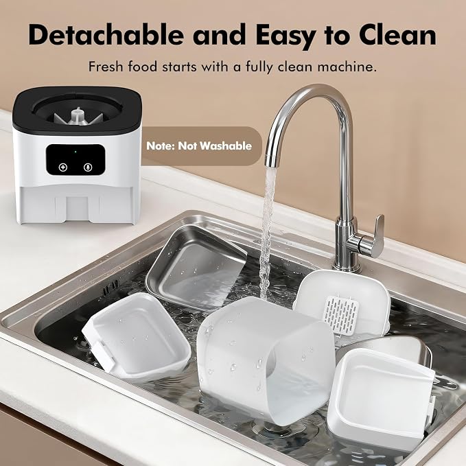 Automatic Cat Feeder for 2 Cats, 6L Large Capacity, 2.4G WiFi, APP Control | Timed Cat Dry Food Dispenser for Cats & Dogs with 2 Stainless Steel Bowls, Dual Power Supply, 10s Voice Recorder
