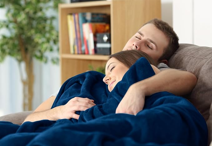 Utopia Bedding Ultra Soft Fleece Bed Blanket Twin Size Navy (90x66 Inches) | Microfiber Plush Warm Lightweight Breathable Cozy Blanket Anti-Static, All Season Use, Gift for Women and Men