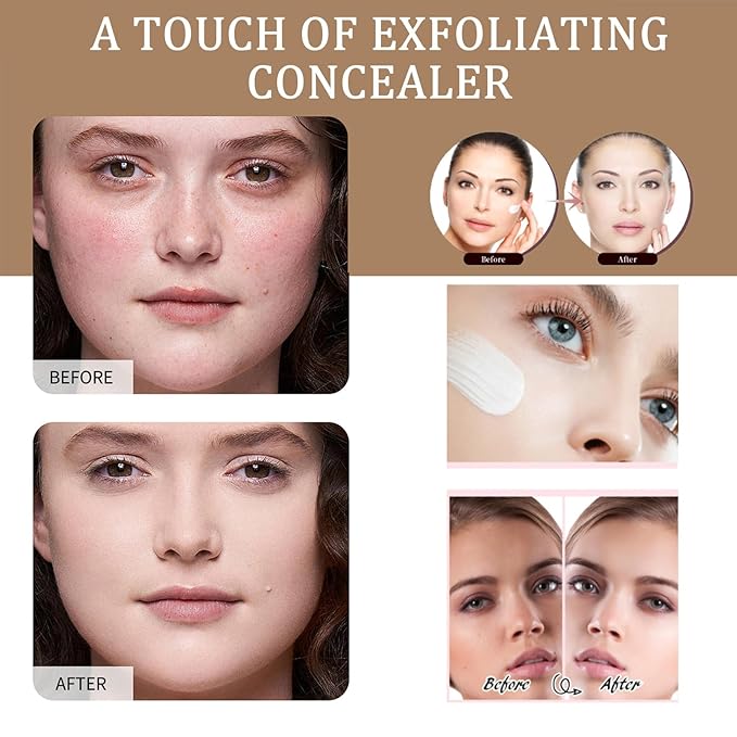 Foundation 4 in 1 - Medium Spectrum with SPF 50+ Inspired, Hydrating Color Changing Foundation Makeup Liquid - Longwearing & Waterproof for Sport, Dancing
