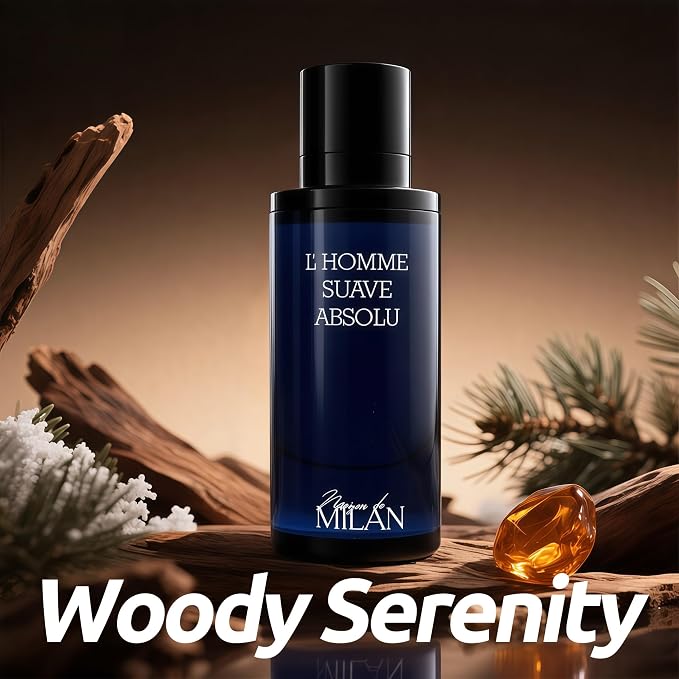 A CENTER Men's Cologne Gift Set of 4(MilanValia&MLvincible&MDM&Lhomme) - 3.4 Fl Oz Each Vanilla Bourbon, Leather & Amber Floral Fragrance Luxury Eau de Toilette
