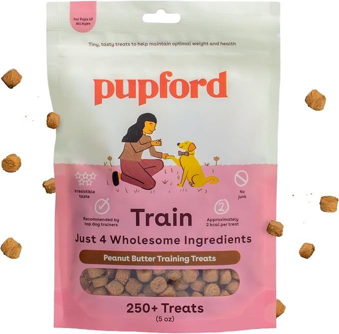 Pupford Training Treats for Dogs & Puppies (Peanut Butter, 5 oz)