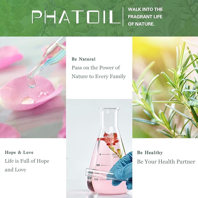 PHATOIL 3.38FL.OZ Clary Sage Essential Oil for Aromatherapy Diffusers with Glass Dropper, Humidifiers, Great for DIY Candle and Soap Making, Huge 100ML Bottle