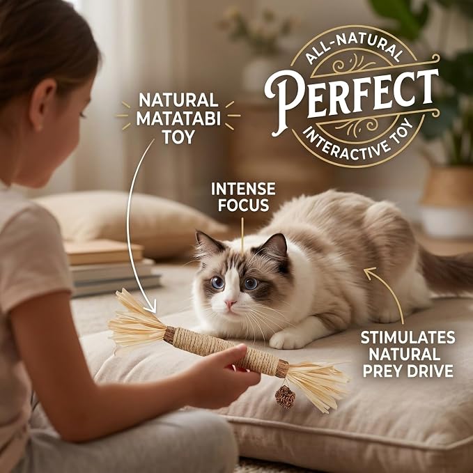 12 Pack Silvervine Cat Chew Sticks - Natural Kitten Toy for Cats