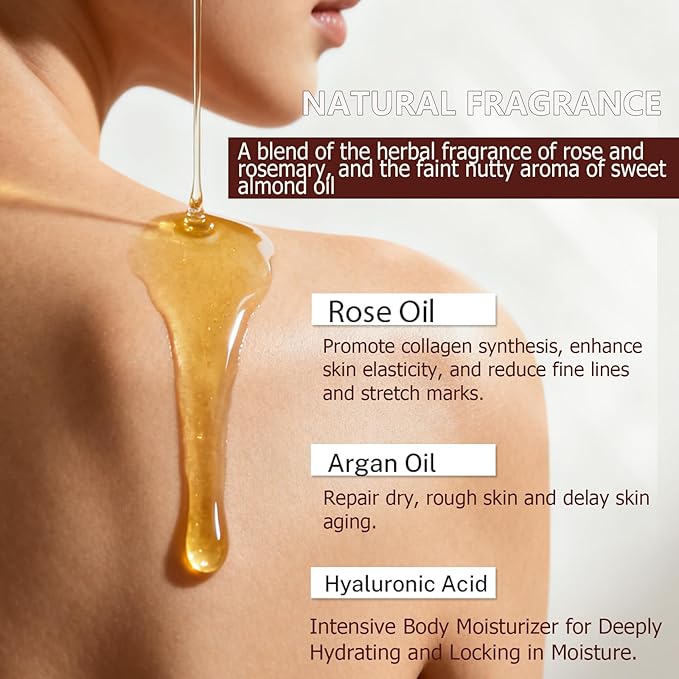 Body Firming Oil,Tightening&Hydrating Treatment for Arms,Legs,Stomach&Body for Dry Skin,Lightweight,Non-Greasy, Nourishing Formula,A Glow Restoring After Shower Body Oil for women-4.06 FL.OZ