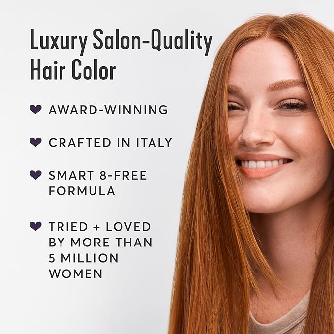 Madison Reed Radiant Hair Color Kit - 7NCG Light Golden Copper (Genova Red), Dimensional Gray Hair Blending Permanent Hair Dye, PPD-Free & Ammonia-Free, 1 Pack