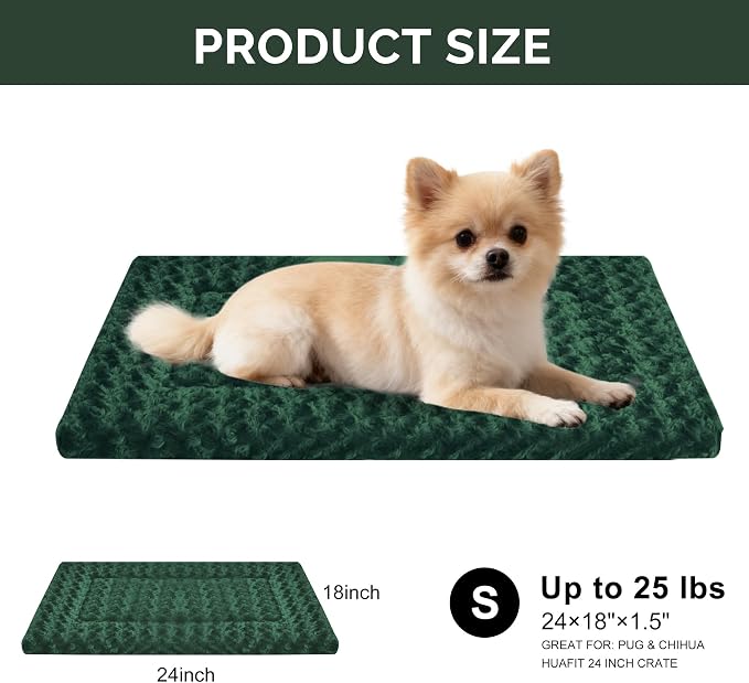 Dog Bed Mat – Soft & Comfortable Dog Kennel Pad for Crate – Durable Crate Bed & Mat for Dogs & Cats – Ideal for Crate, Kennel, and Home Use